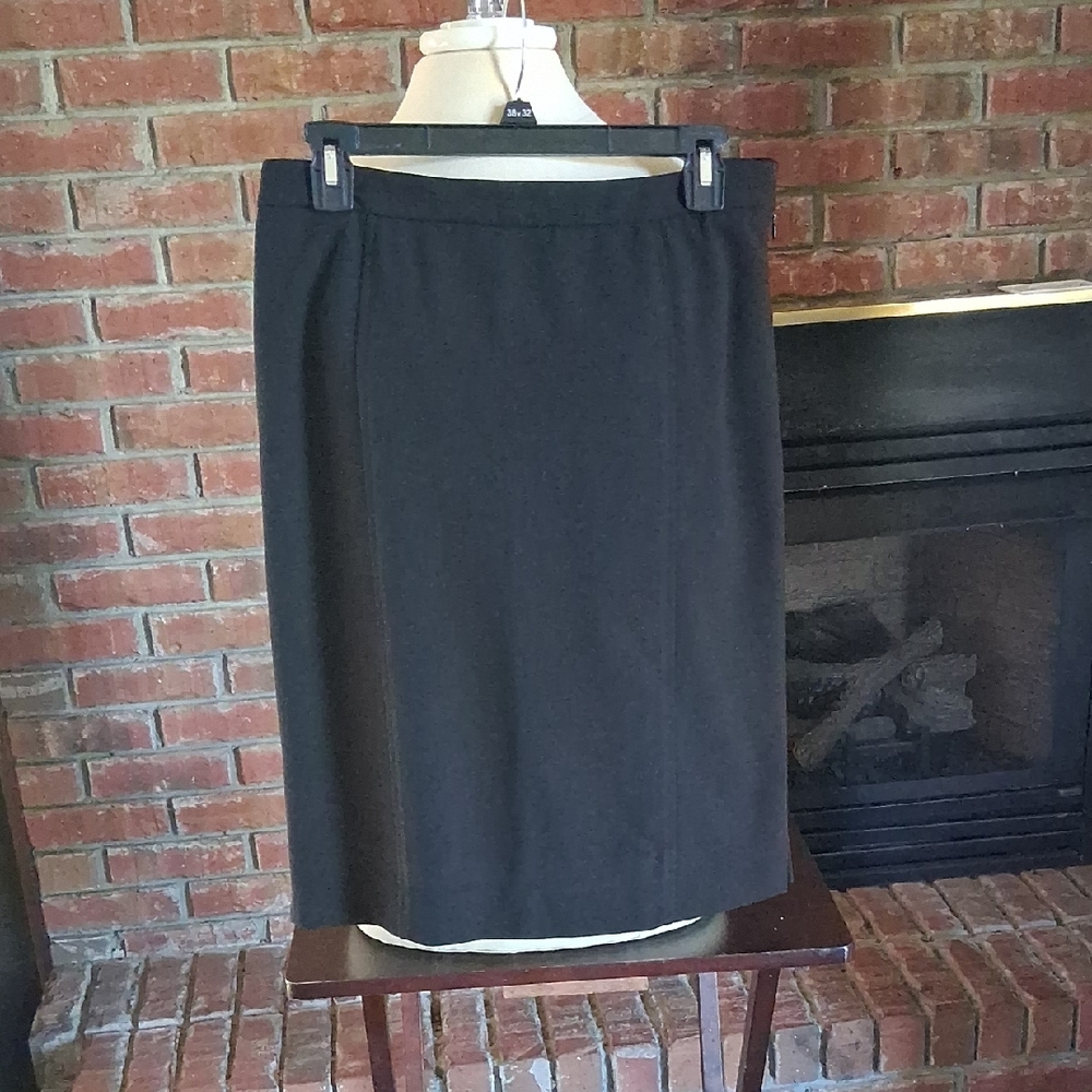 Peace of Cloth Classic Black Pencil Skirt